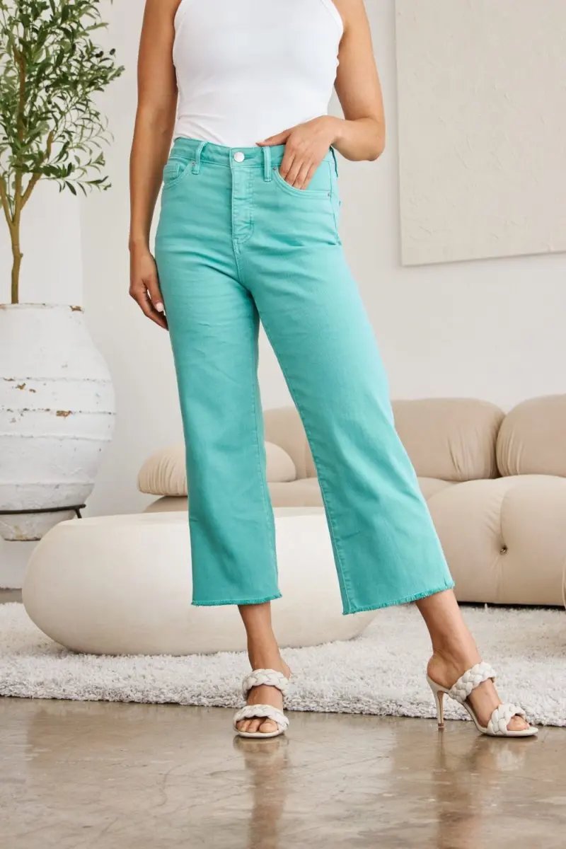 RFM Crop Chloe Full Size Tummy Control High Waist Jeans - Love Salve